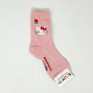 Sanrio Characters Crew Socks - Hello Kitty - MAIDO! Kairashi Shop