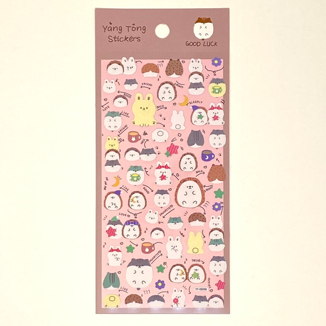 Banzai Yang Tong stickers Hamster - MAIDO! Kairashi Shop