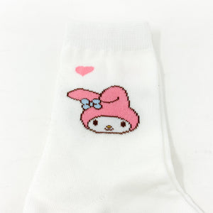 Sanrio Characters Crew Socks - My Melody - MAIDO! Kairashi Shop