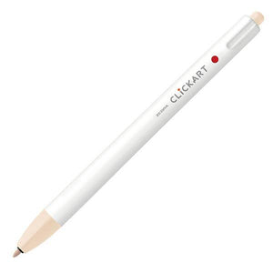 Zebra Clickart Knock Type Pen 0.6 mm - Pale Orange - MAIDO! Kairashi Shop
