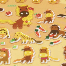 Load image into Gallery viewer, Banzai Funny Puffy stickers - Horse - MAIDO! Kairashi Shop
