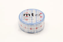 Load image into Gallery viewer, mt Blue and White Ruler Washi Tape 20 mm - MAIDO! Kairashi Shop
