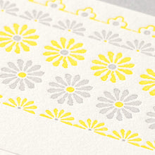 Load image into Gallery viewer, Midori Letterpress Letter Set - Flower Line - MAIDO! Kairashi Shop
