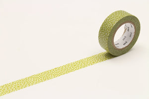 mt Petals Mujinagiku Hiwa Green Washi Tape 15 mm - MAIDO! Kairashi Shop