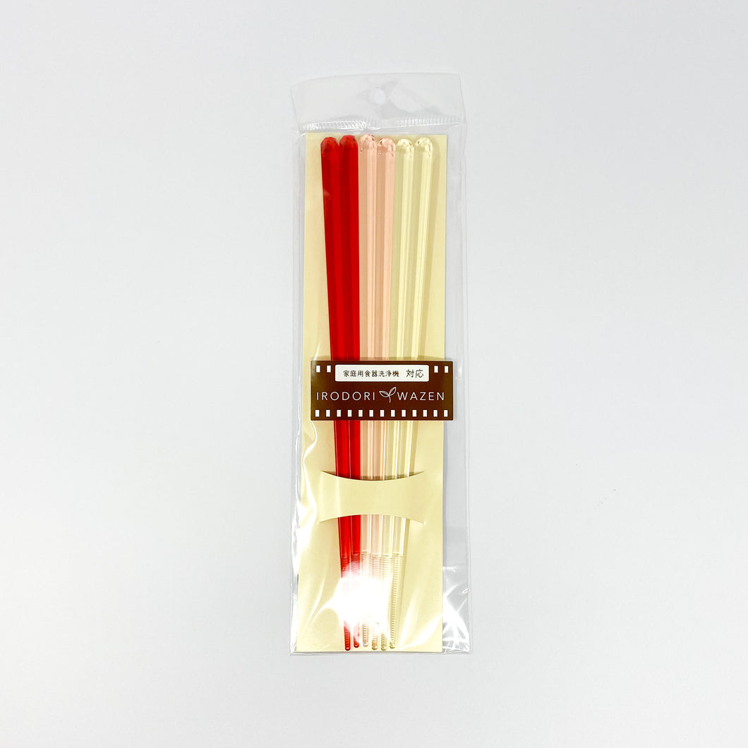 Aoba Irodori Wazen Clear Chopsticks Set - MAIDO! Kairashi Shop