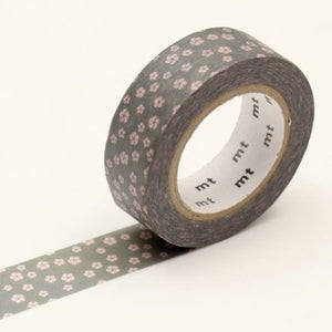 mt Nejiriume Namari Gray Washi Tape 15 mm - MAIDO! Kairashi Shop