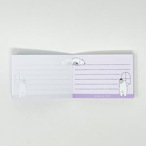 Crux Penguin & Polar Bear Mini Notebook - MAIDO! Kairashi Shop