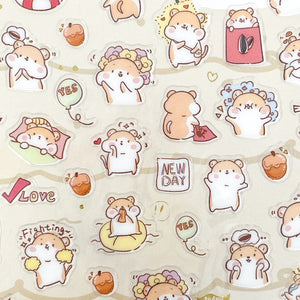 NEKOMI Hamster Stickers - MAIDO! Kairashi Shop