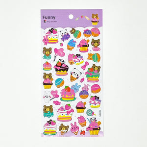 Banzai Funny Puffy Stickers - Sweets - MAIDO! Kairashi Shop