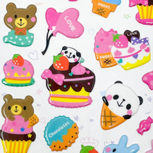 Load image into Gallery viewer, Banzai Funny Puffy Stickers - Sweets - MAIDO! Kairashi Shop

