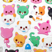 Load image into Gallery viewer, Banzai Funny Puffy Stickers - Cats - MAIDO! Kairashi Shop
