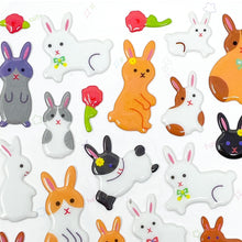 Load image into Gallery viewer, Banzai Funny Puffy Stickers - Bunnies - MAIDO! Kairashi Shop
