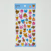 Banzai Funny Puffy Stickers - Bunnies and Bears - MAIDO! Kairashi Shop