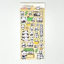 Load image into Gallery viewer, NEKOMI Koniwa Puffy Stickers - Panda - MAIDO! Kairashi Shop
