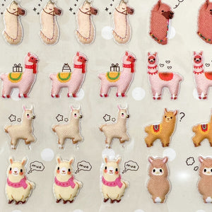 NEKOMI Lama Petit Fluffy Stickers - MAIDO! Kairashi Shop