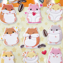Load image into Gallery viewer, Shan Le Hamster Stickers - Sun Flower Seeds - MAIDO! Kairashi Shop
