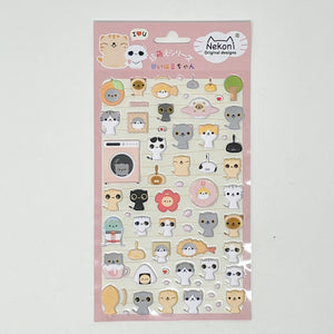 NEKOMI Cat Cho Moe Puffy Stickers - MAIDO! Kairashi Shop