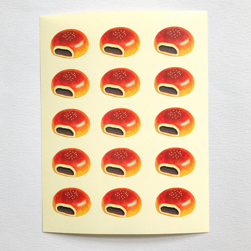 HIGHTIDE Japanese Retro Anpan Pastries Stickers - MAIDO! Kairashi Shop