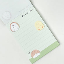 Load image into Gallery viewer, Crux Chick and Hedgehog Mini Note Book - MAIDO! Kairashi Shop
