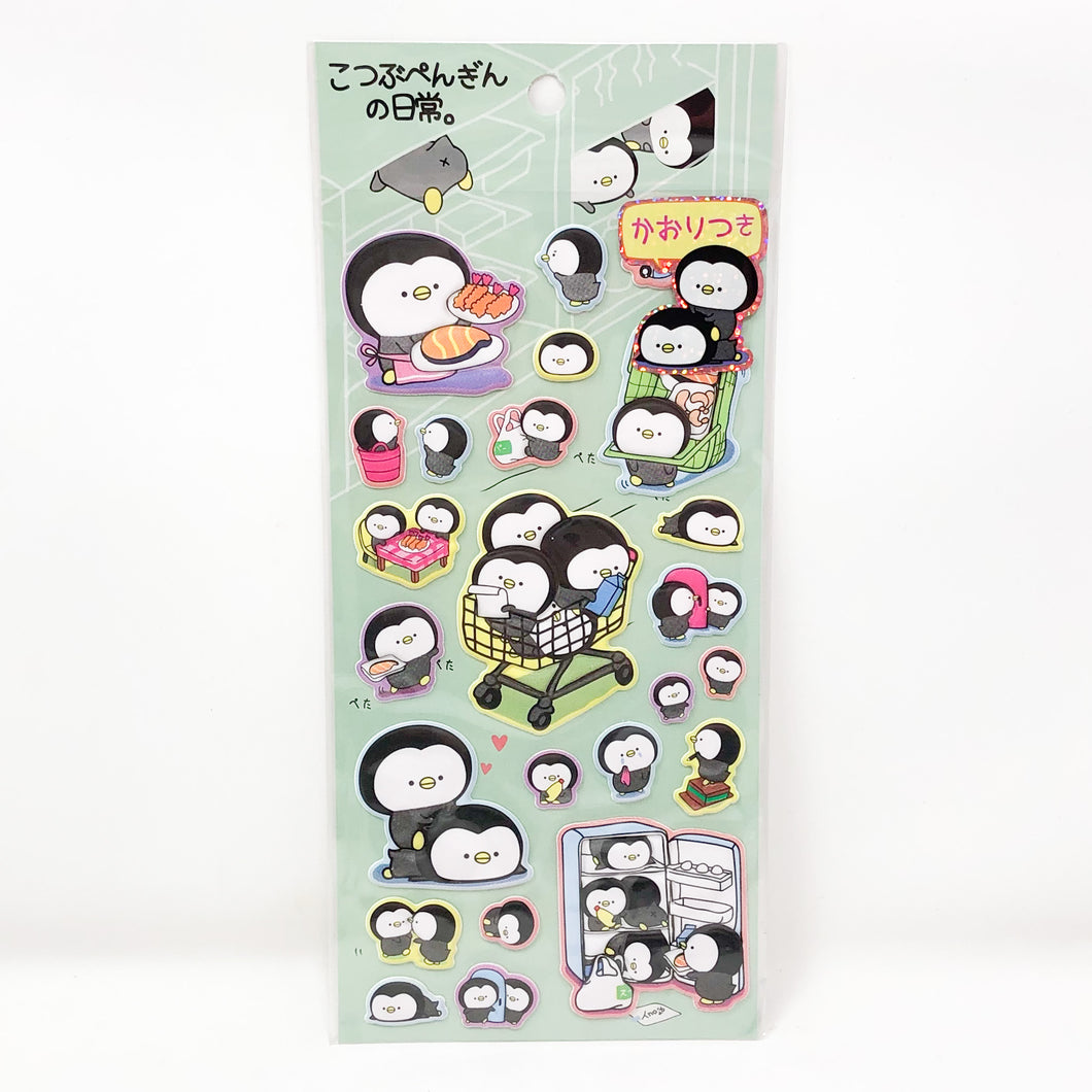MIND WAVE Puffy Stickers Tiny Penguin in Daily Life - MAIDO! Kairashi Shop