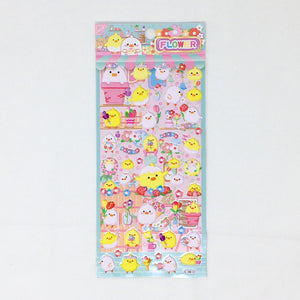 Shan Le Flower Chick Stickers - MAIDO! Kairashi Shop