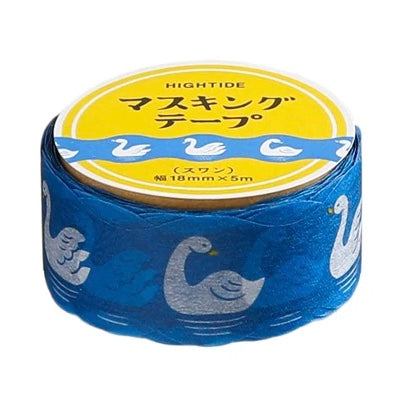 HIGHTIDE Retro Masking Tape Swan - MAIDO! Kairashi Shop