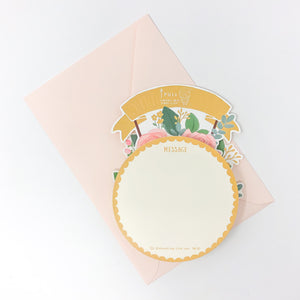 Greeting Life Happy Wedding Flower Pot Card - MAIDO! Kairashi Shop