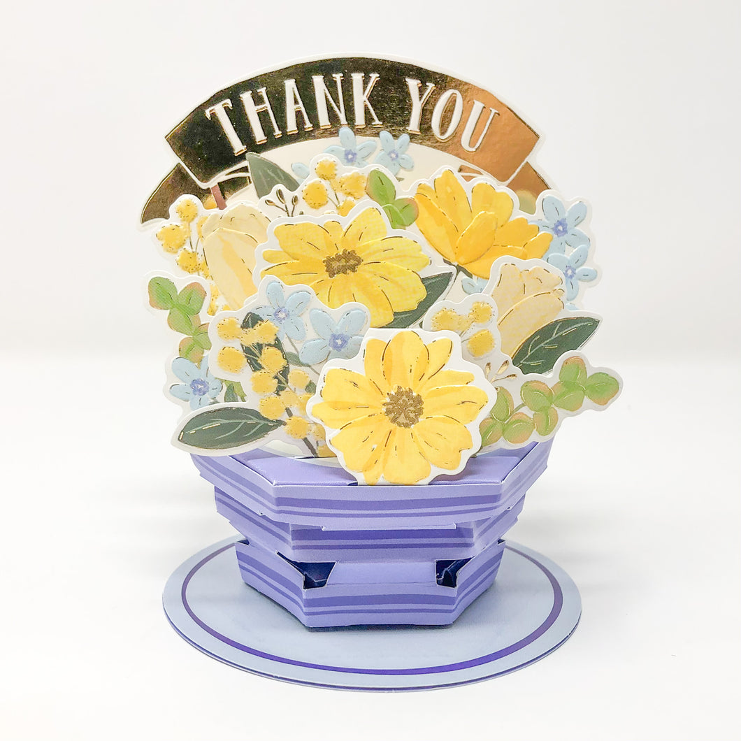 Greeting Life Thank You Flower Pot Card - MAIDO! Kairashi Shop