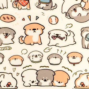 Lucky Puppy Stickers - MAIDO! Kairashi Shop