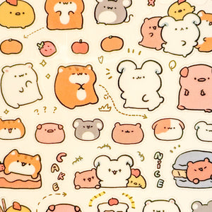 Lovely Animals Stickers - MAIDO! Kairashi Shop