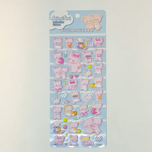 Chubby Bear Stickers - MAIDO! Kairashi Shop