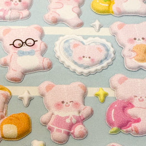 Chubby Bear Stickers - MAIDO! Kairashi Shop