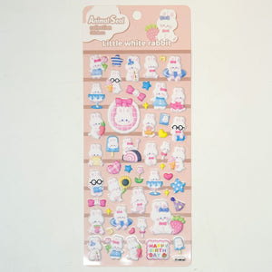 Little White Bunny Stickers - MAIDO! Kairashi Shop