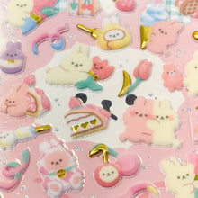 Load image into Gallery viewer, Shan Lee Mofu Mofu Happy Stickers - Bunny - MAIDO! Kairashi Shop
