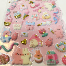 Load image into Gallery viewer, Shan Lee Mofu Mofu Happy Stickers - Bunny - MAIDO! Kairashi Shop
