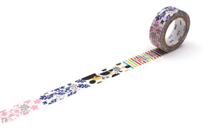 mt Lisa Larson Mikey Pattern Washi Tape 15 mm - MAIDO! Kairashi Shop
