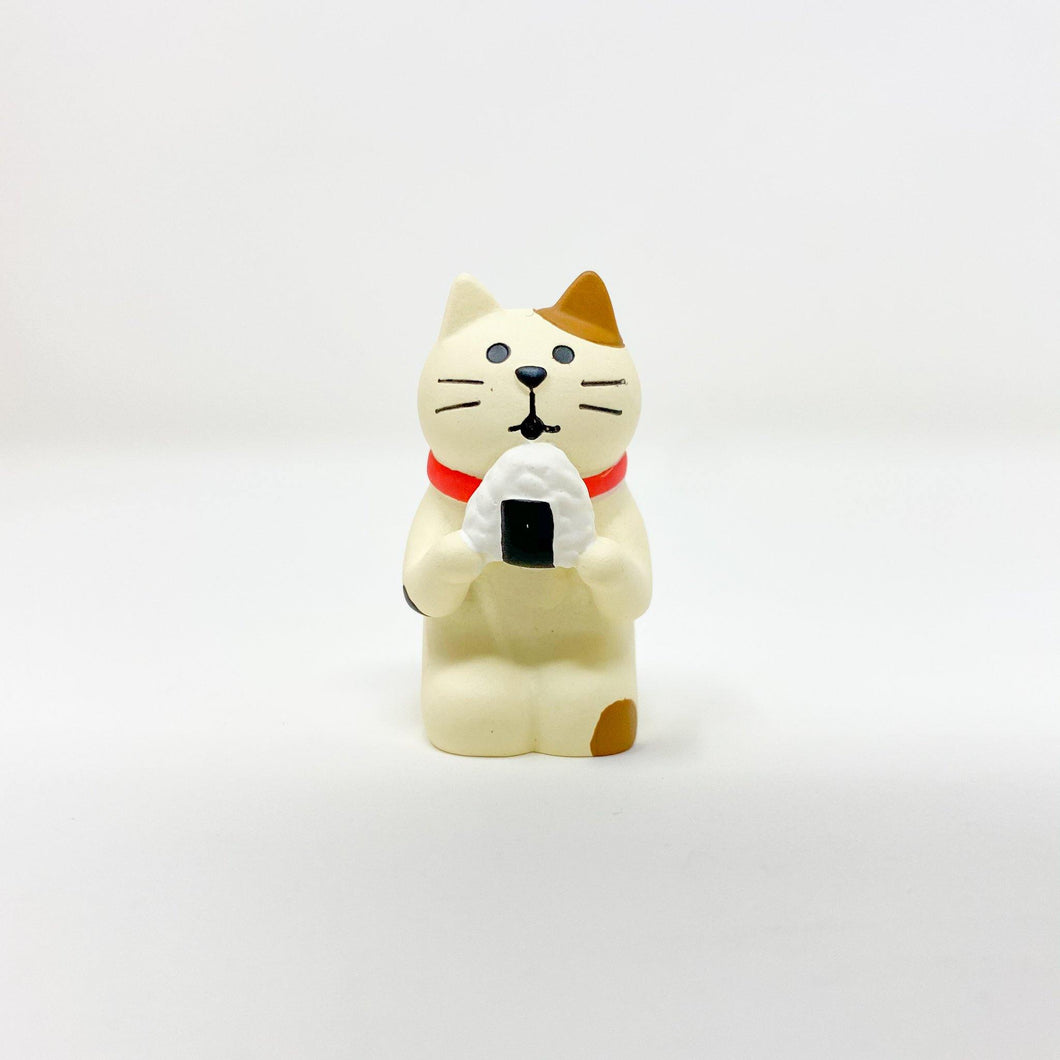 concombre Figurine Cat with Omusubi - MAIDO! Kairashi Shop
