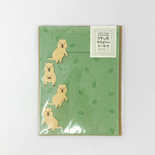 Load image into Gallery viewer, Midori Letter Set Quokka - MAIDO! Kairashi Shop

