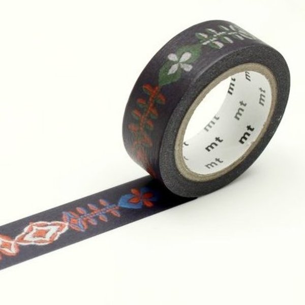 mt Mina Perhonen Petal flame Washi Tape 15 mm - MAIDO! Kairashi Shop